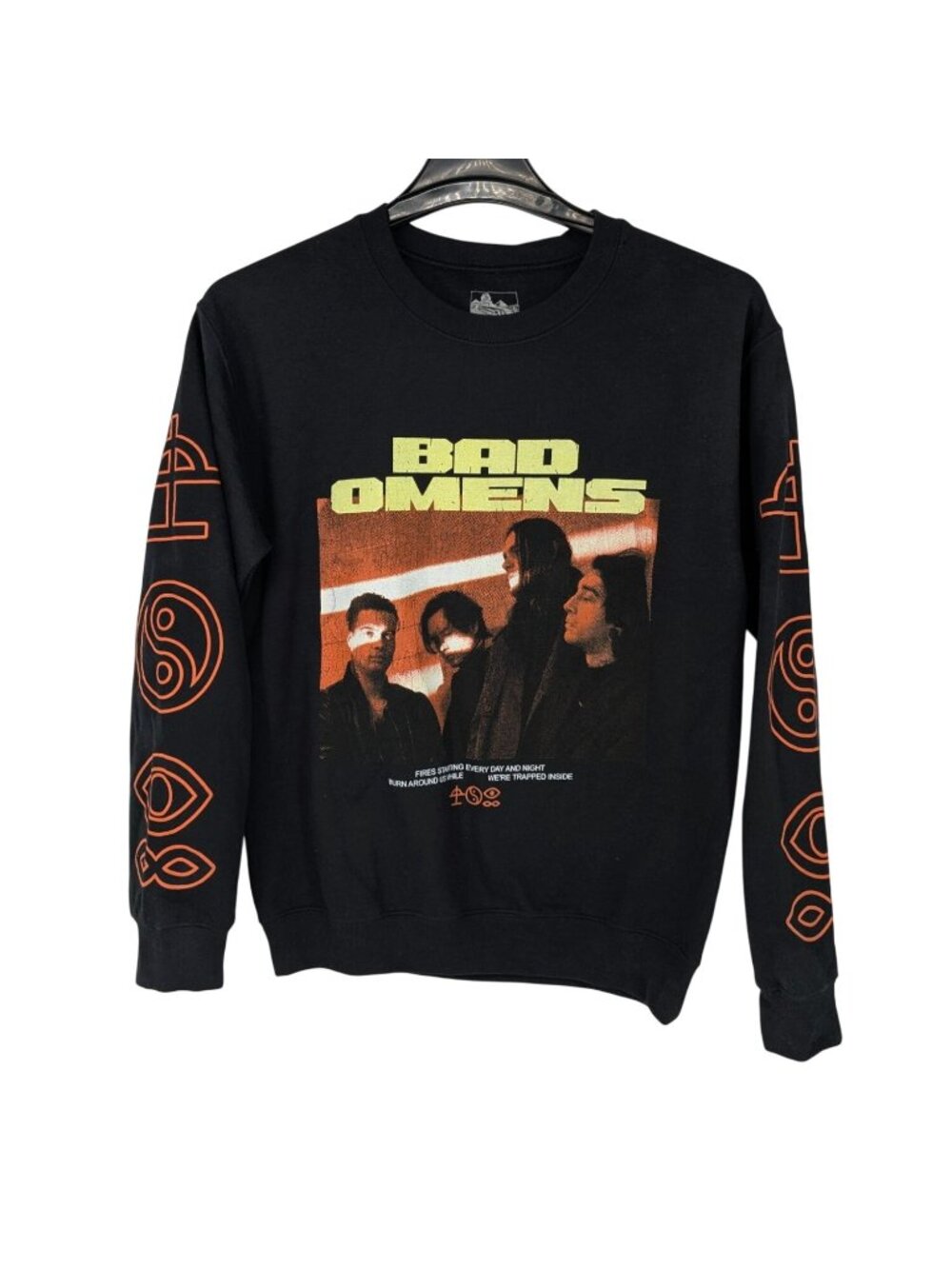Bad Omens Graphic Sweatshirt Crewneck Grunge Streetwear Band‎ Pullover Alt Small
